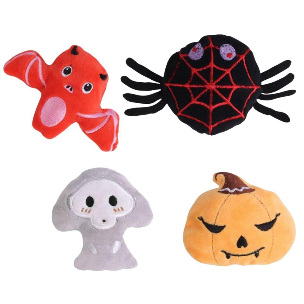 Set of Halloween themed cat toys